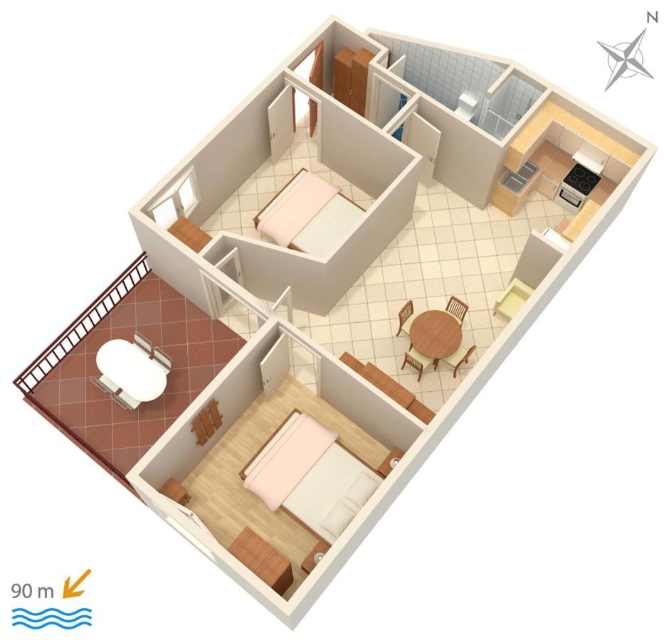 Apartments By The Sea Stanici, Omis - 1028 Tice Εξωτερικό φωτογραφία