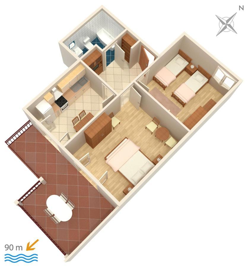 Apartments By The Sea Stanici, Omis - 1028 Tice Εξωτερικό φωτογραφία